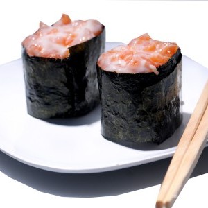 Salmon Salad Gunkan